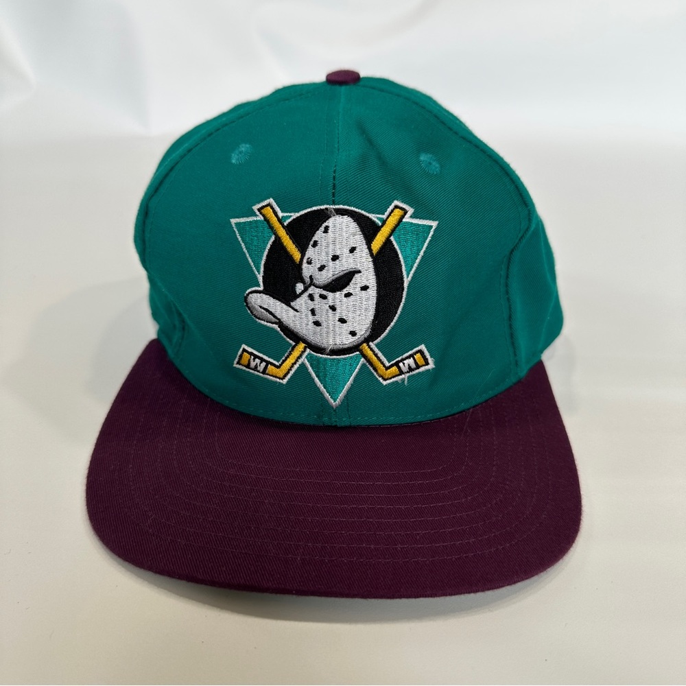 Vintage Green Disney Mighty Ducks Spell out Snapback Hat